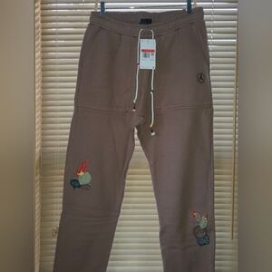 Cactus Jack by Travis Scott Brown Joggers with Embroidered Design